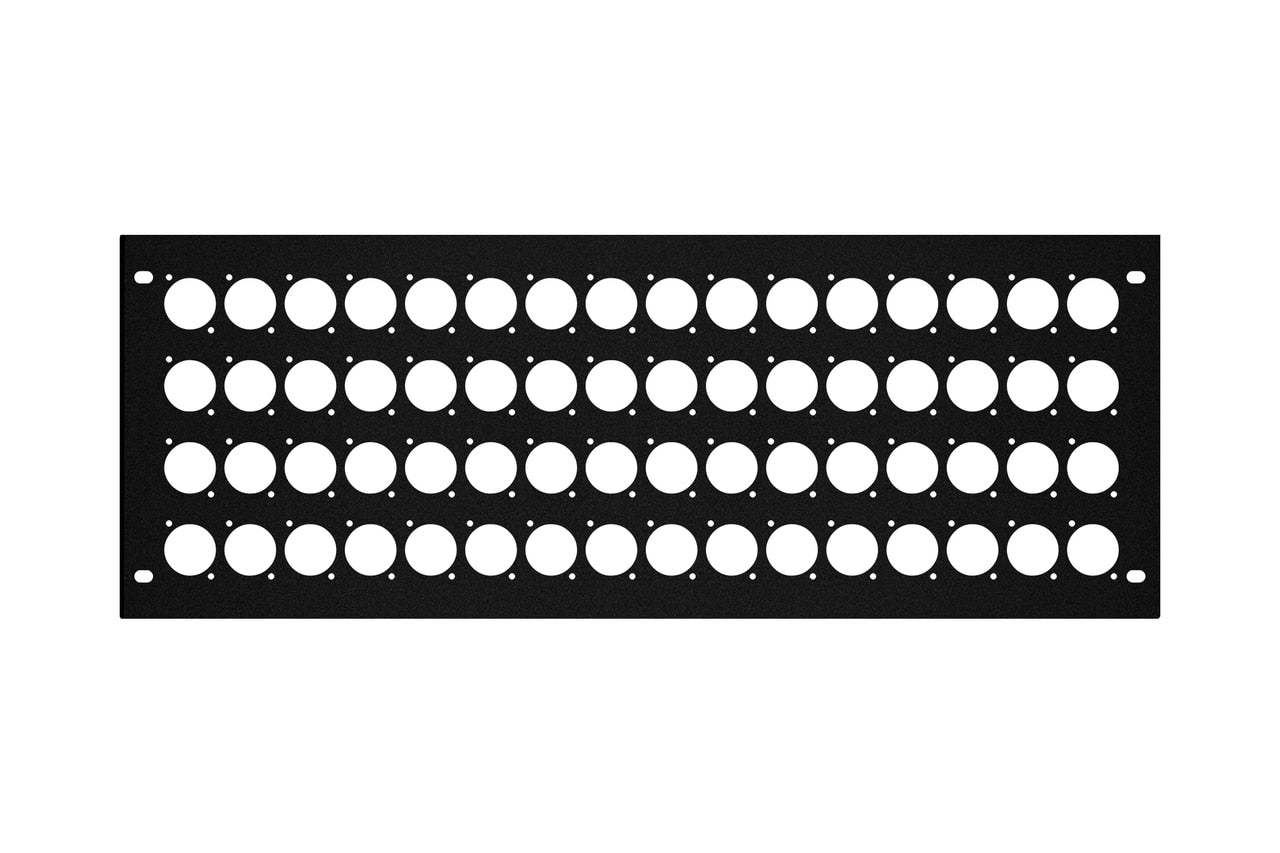 Elite Core RP4U-64D Rack Panel with 64 D-Series Punch-Outs, 4U