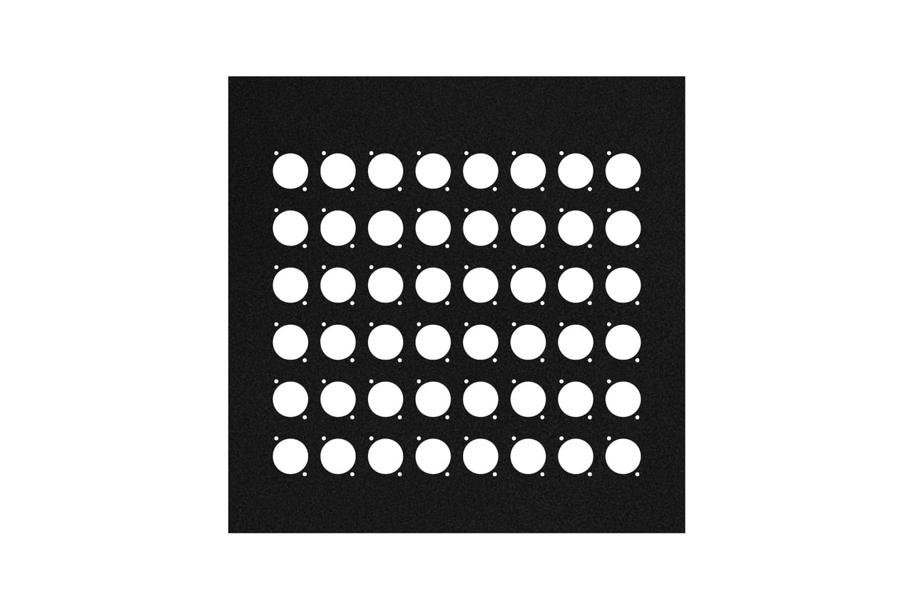 Elite Core EC-PNL-12-48D 12-inch Square Flat Metal Wall Panel with 48 D-Series Punch-Outs