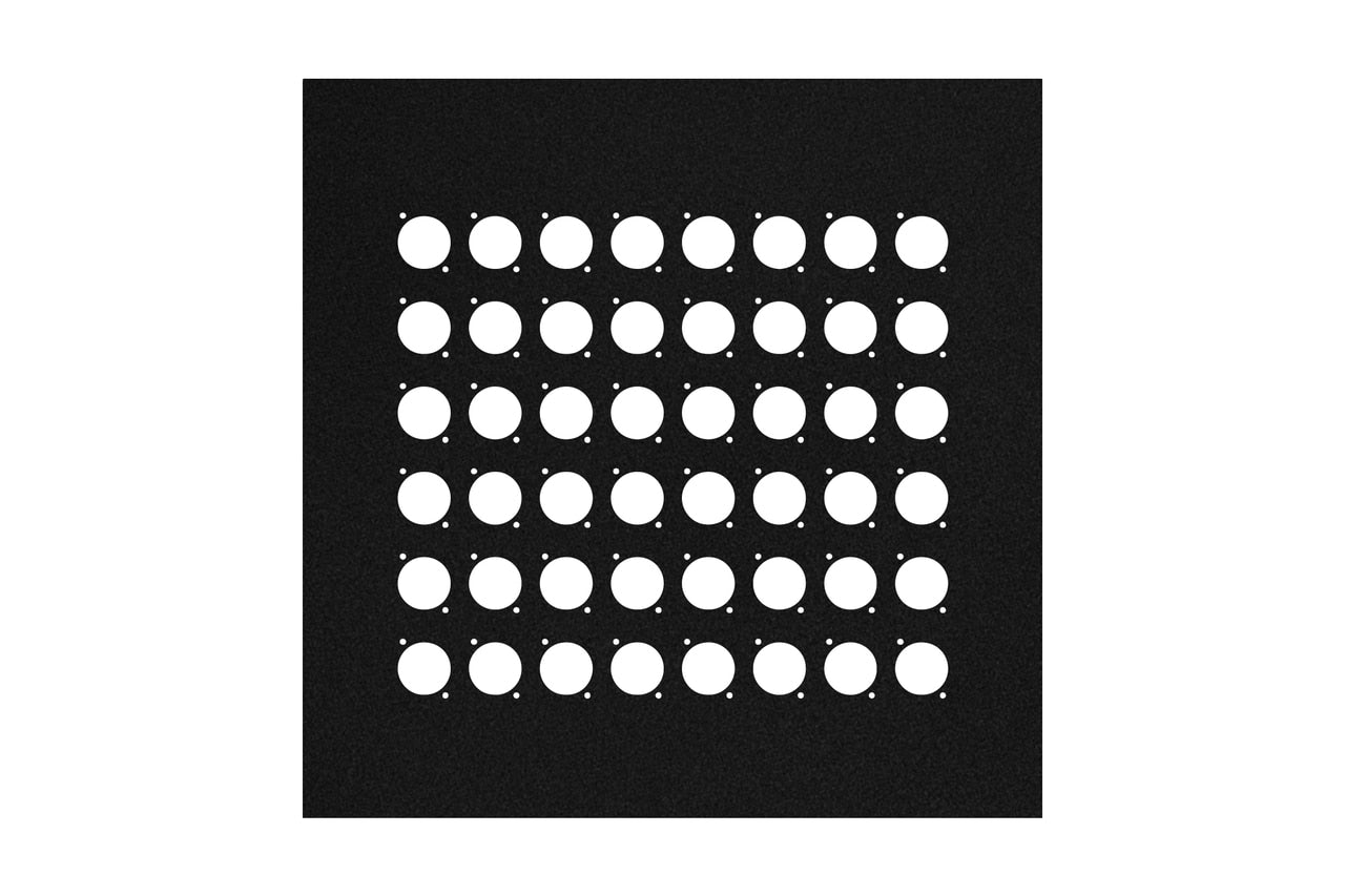Elite Core EC-PNL-13-48D 13-inch Square Flat Metal Wall Panel with 48 D-Series Punch-Outs