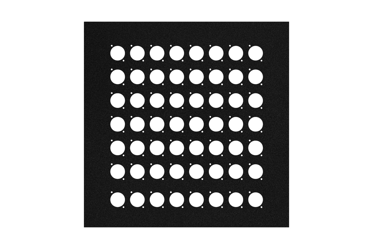 Elite Core EC-PNL-13-56D 13-inch Square Flat Metal Wall Panel with 56 D-Series Punch-Outs