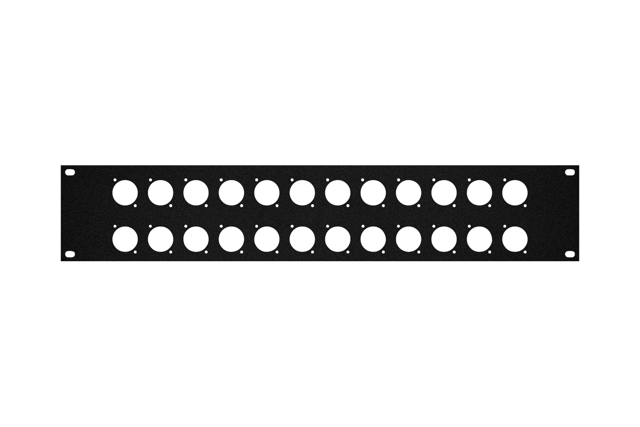 24 Ru Rack Side Panel Elite Core RP2U-24D Rack Panel with 24 D-Series Punch-Outs, 2U – OSP Cases
