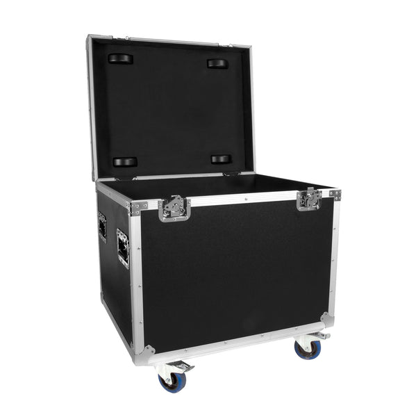 OSP Utility ATA Road Case 45 Trunk Case With 4 Wheels – Rubber Lined, Black (Model TP4524-30)