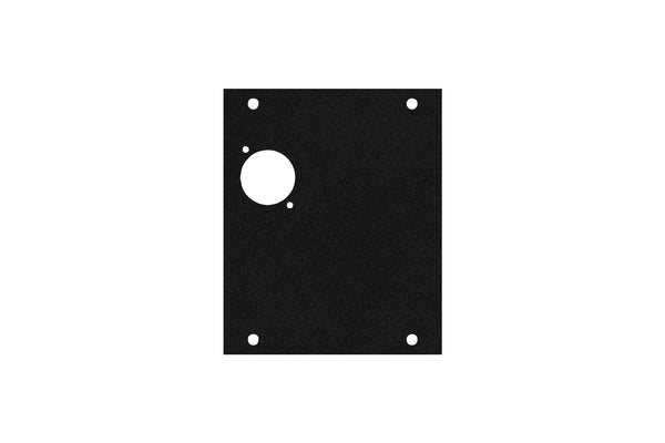 Elite Core ACE-PNL100-1D Black Metal Panel for Half Stage Pocket with 1 D-Series Punch-Out