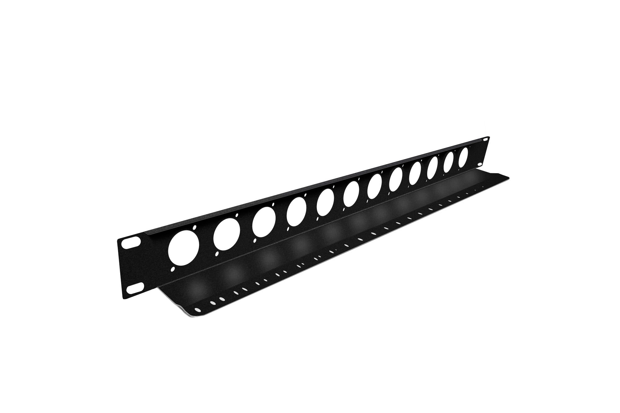Elite Core TSP1U-12D 1 Space Rack Panel - 12 D Punches and Tie Down