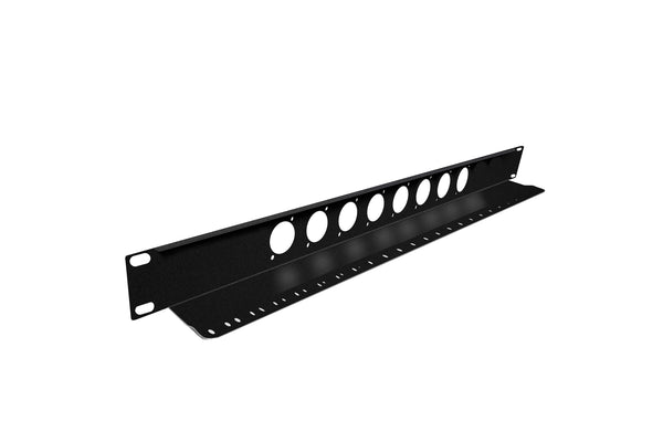 Elite Core TSP1U-8D 1 Space Rack Panel - 8 D Punches and Tie Down