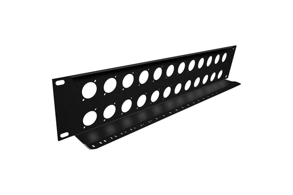 Elite Core TSP2U-24D 2 Space Rack Panel - 24 D Punches and Tie Down