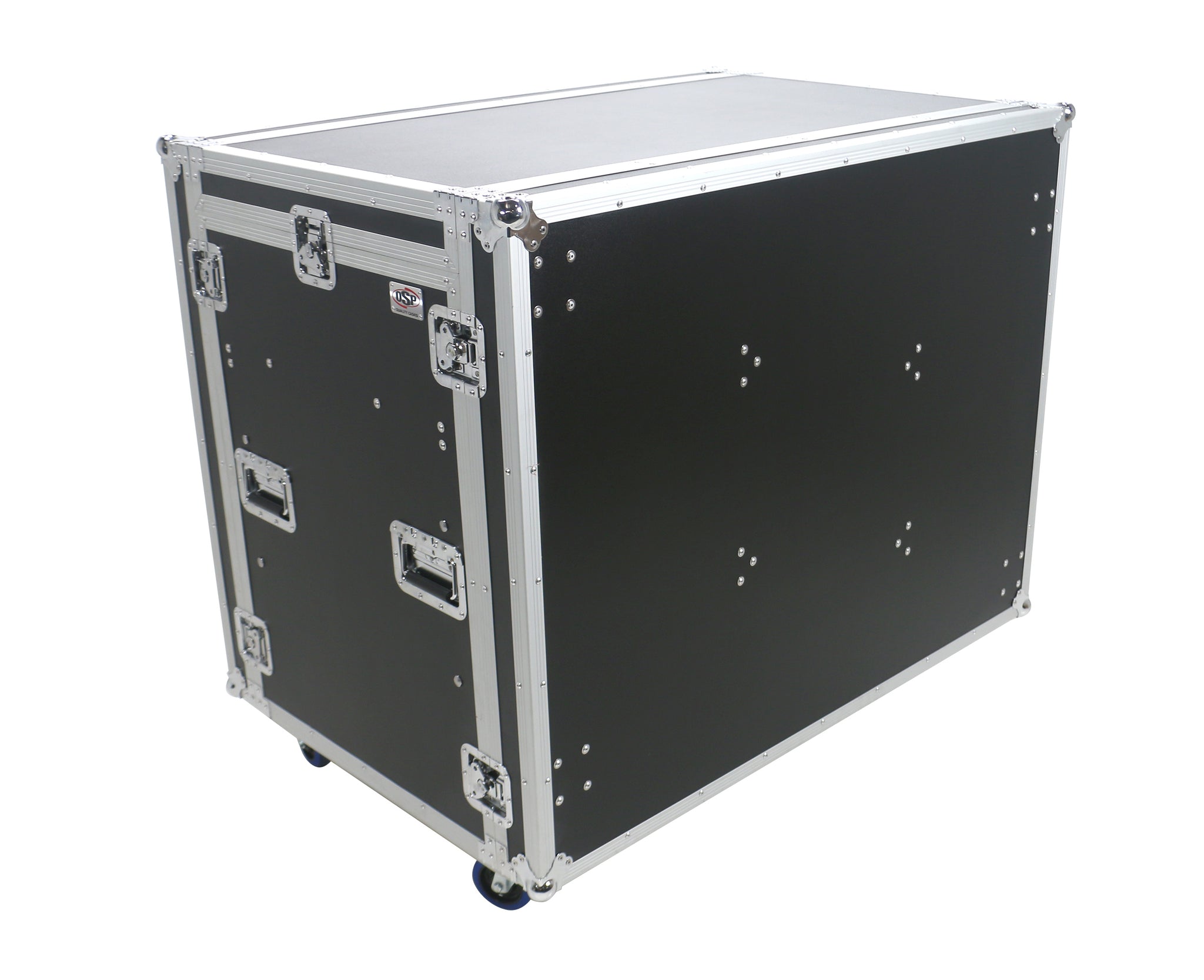 OSP ATA-FOH-2SL  Deluxe Front of House System w/dual 12U-Racks & Standing Lid Tables
