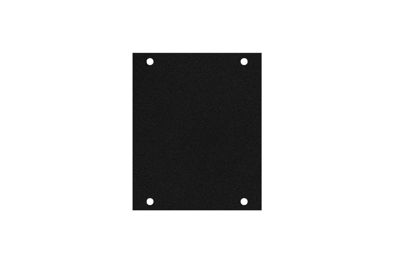 Elite Core ACE-PNL100-BLANK Black Metal Panel for Half Stage Pocket