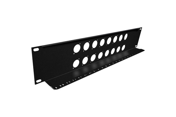 Elite Core TSP2U-16D 2 Space Rack Panel - 16 D Punches and Tie Down