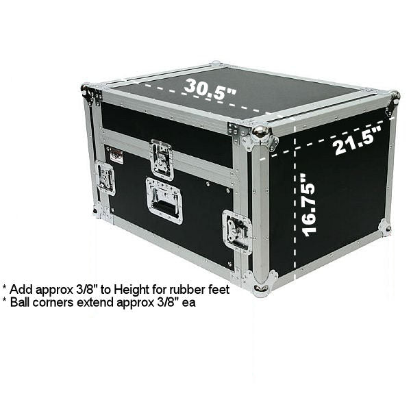 OSP MC12U-4 4 Space ATA Mixer/Amp Rack 12 Space deep on top slant – OSP ...