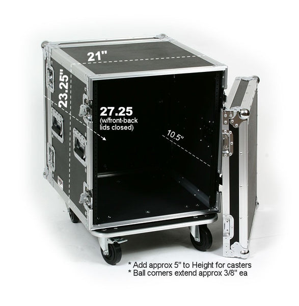 OSP RC12U-20 12 Space ATA Amp Case w/Casters